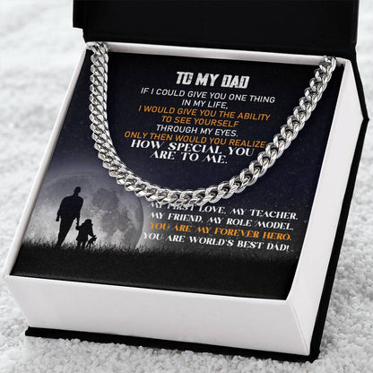 To My Dad | Cuban Link Chain