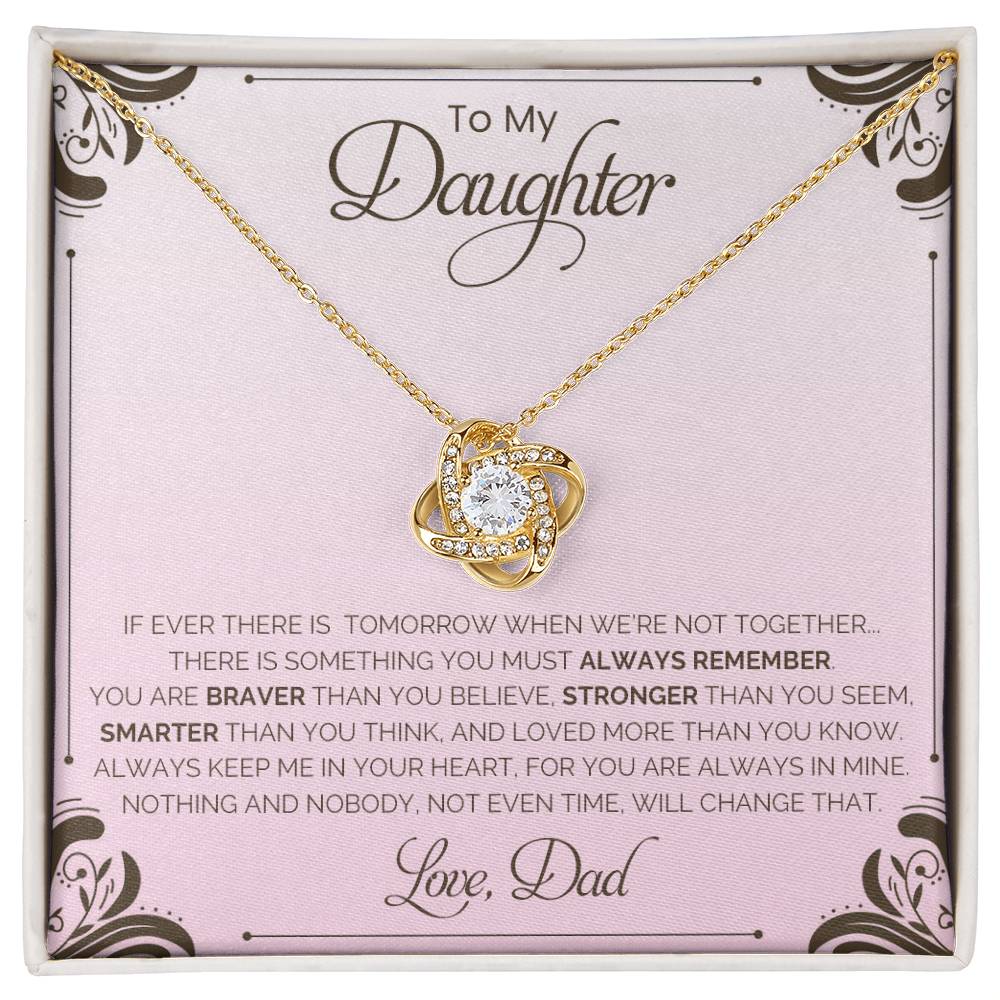 To My Daughter | Love Knot Necklace