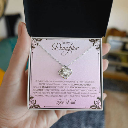 To My Daughter | Love Knot Necklace