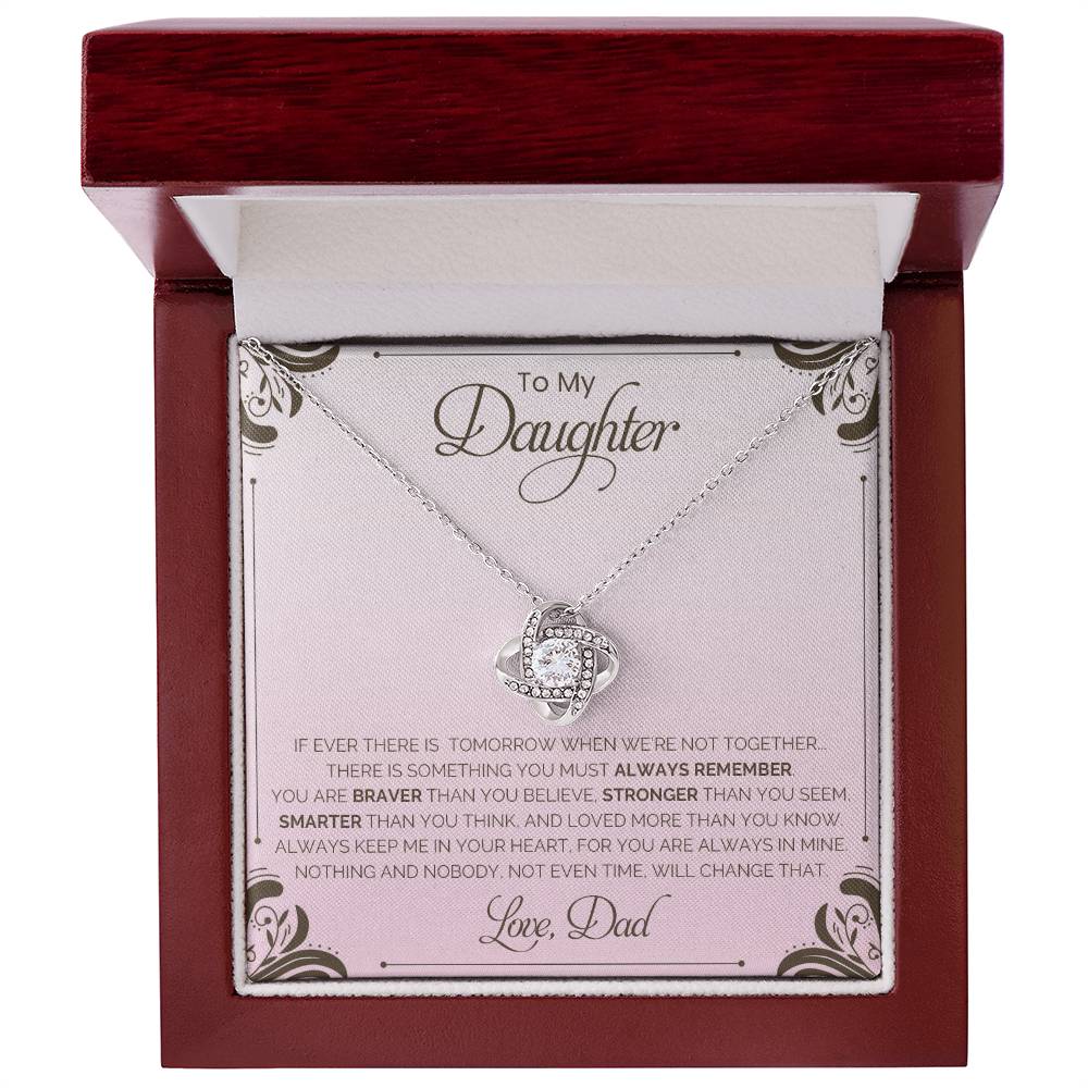 To My Daughter | Love Knot Necklace