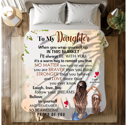 To My Daughter | FLM Arctic Fleece Blanket 50x60