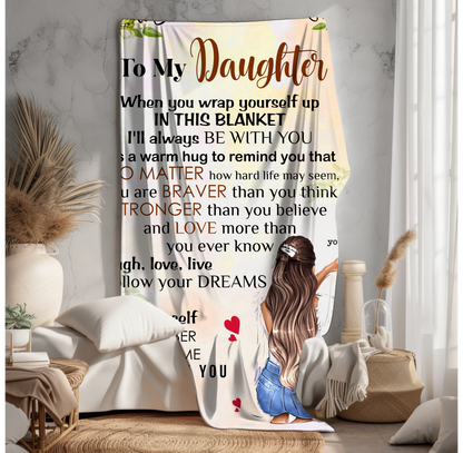 To My Daughter | FLM Arctic Fleece Blanket 50x60