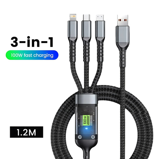 3-in-1 Luminous Fast Charger