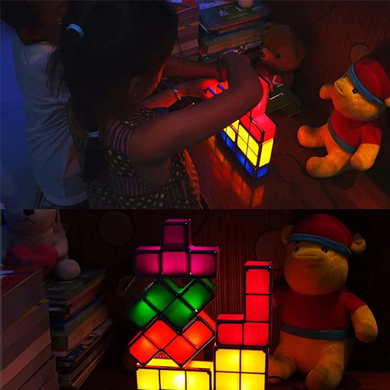 Stackable LED Puzzle Night Light