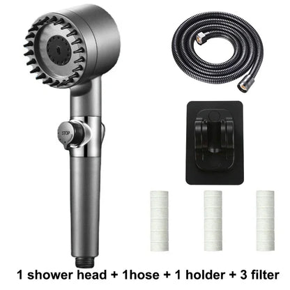 3 Mode High-Pressure Shower Head